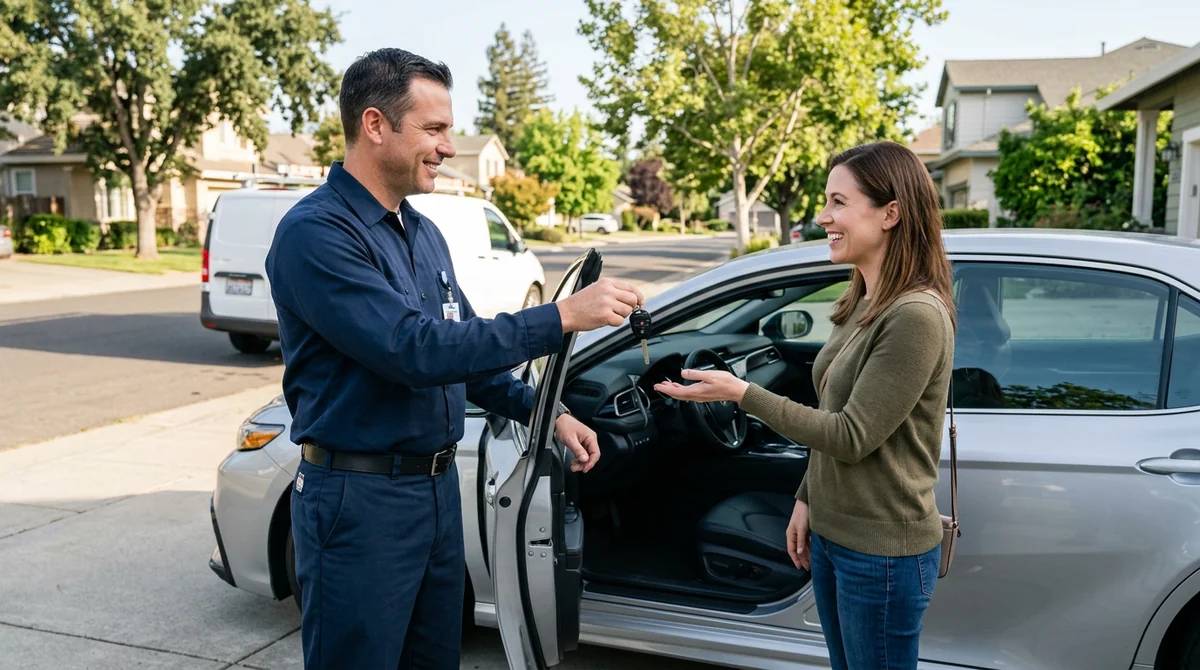Locksmith duplicating and programming automotive keys in Sacramento